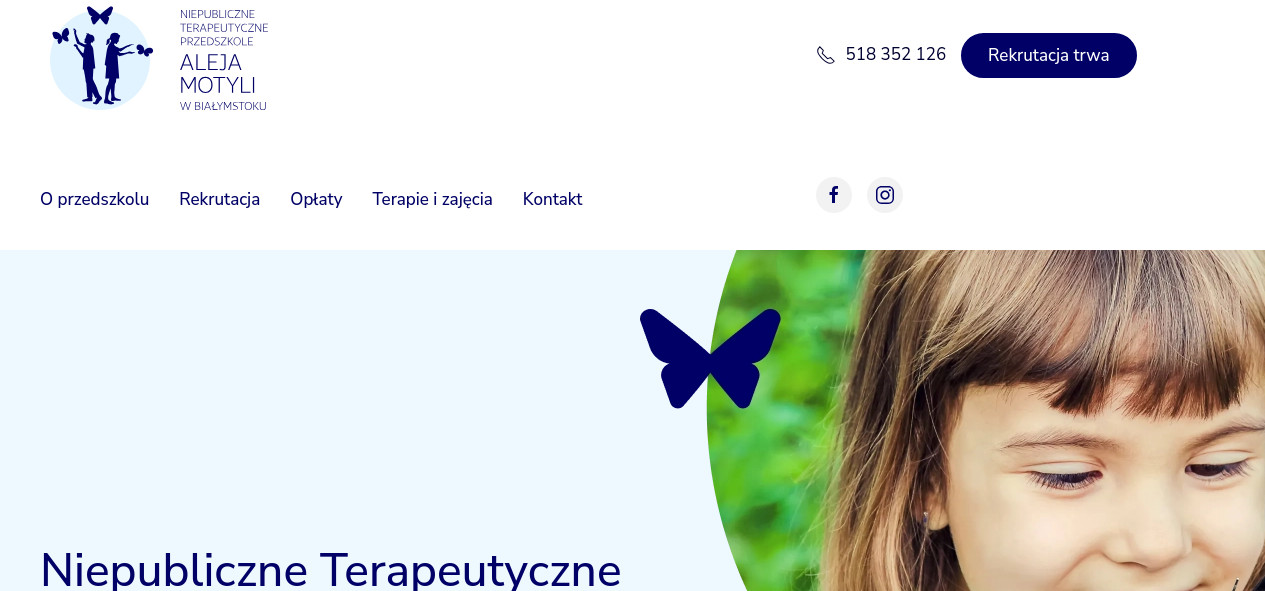Niepubliczne Terapeutyczne Przedszkole Aleja Motyli w Białymstoku