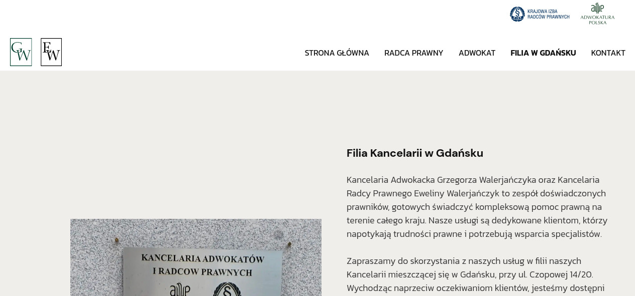 Kancelaria Adwokacka Grzegorz Walerjańczyk Gdańsk