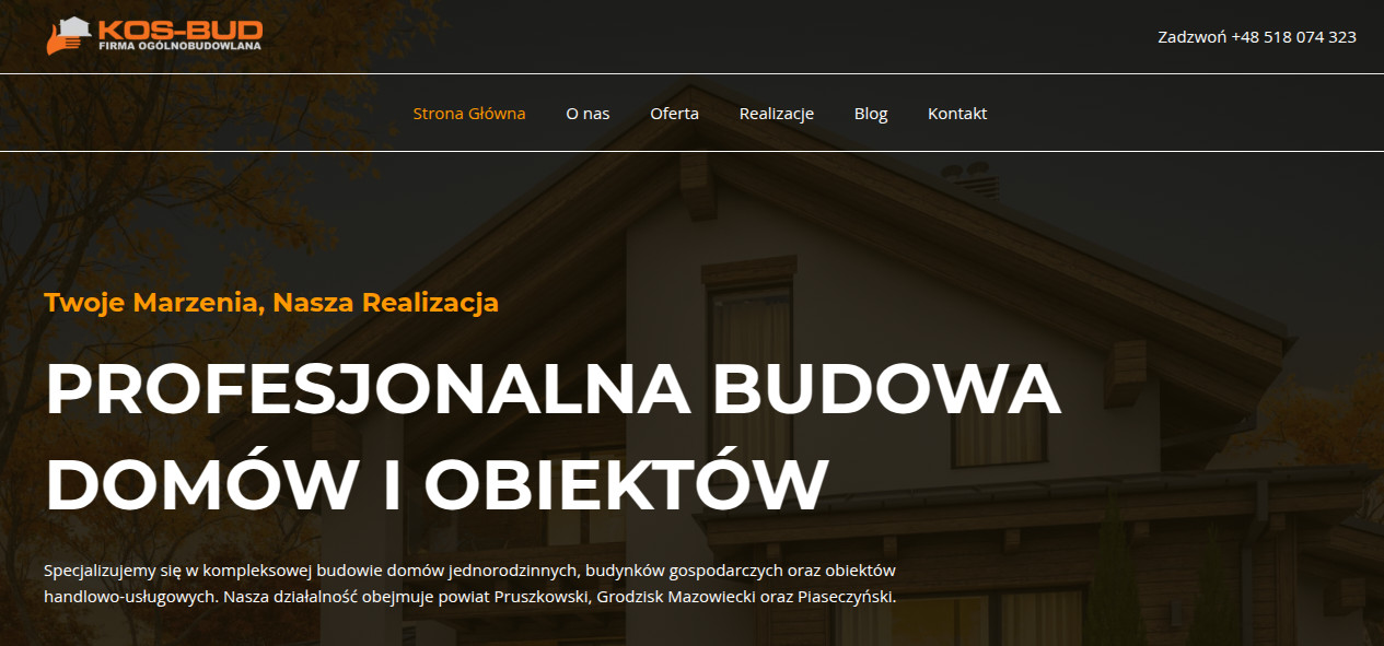 Kos-Bud Piotr Kosna – budowa domów Pruszków