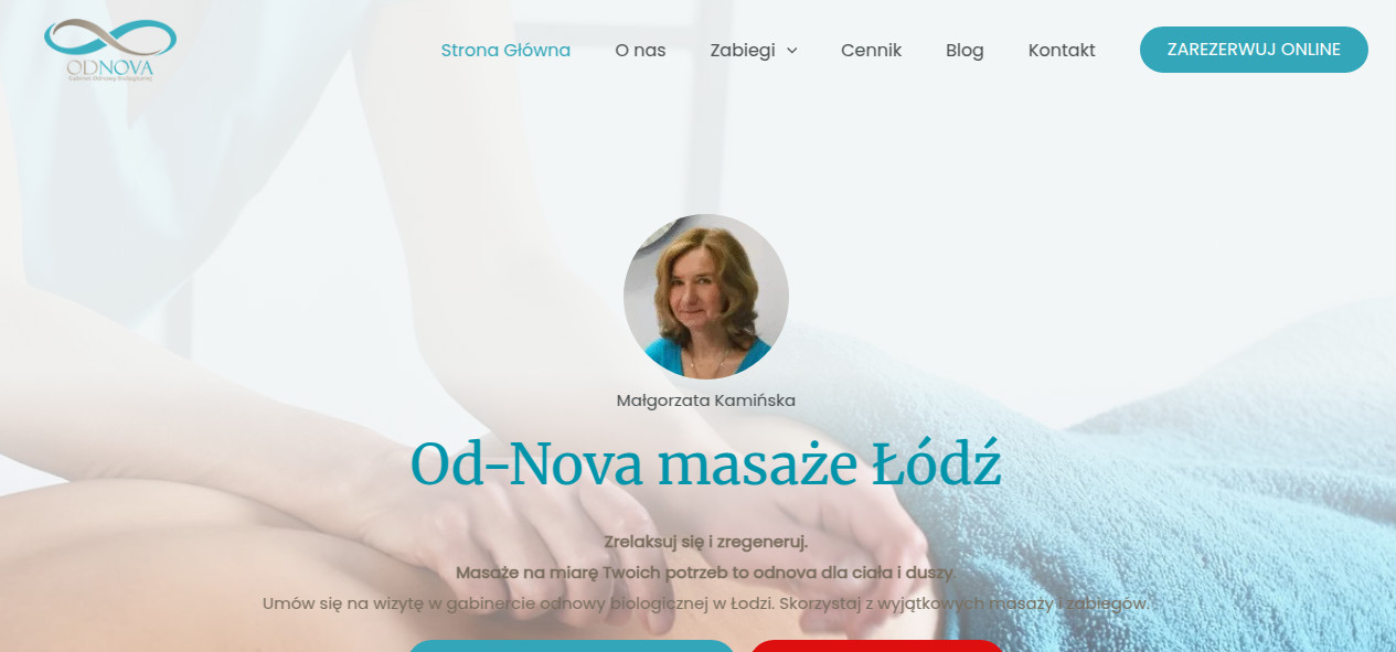 Od-Nova masaże Łódź – Małgorzata Kamińska
