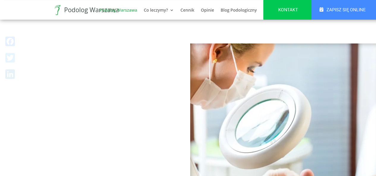 Podolog Warszawa – pedicure leczniczy