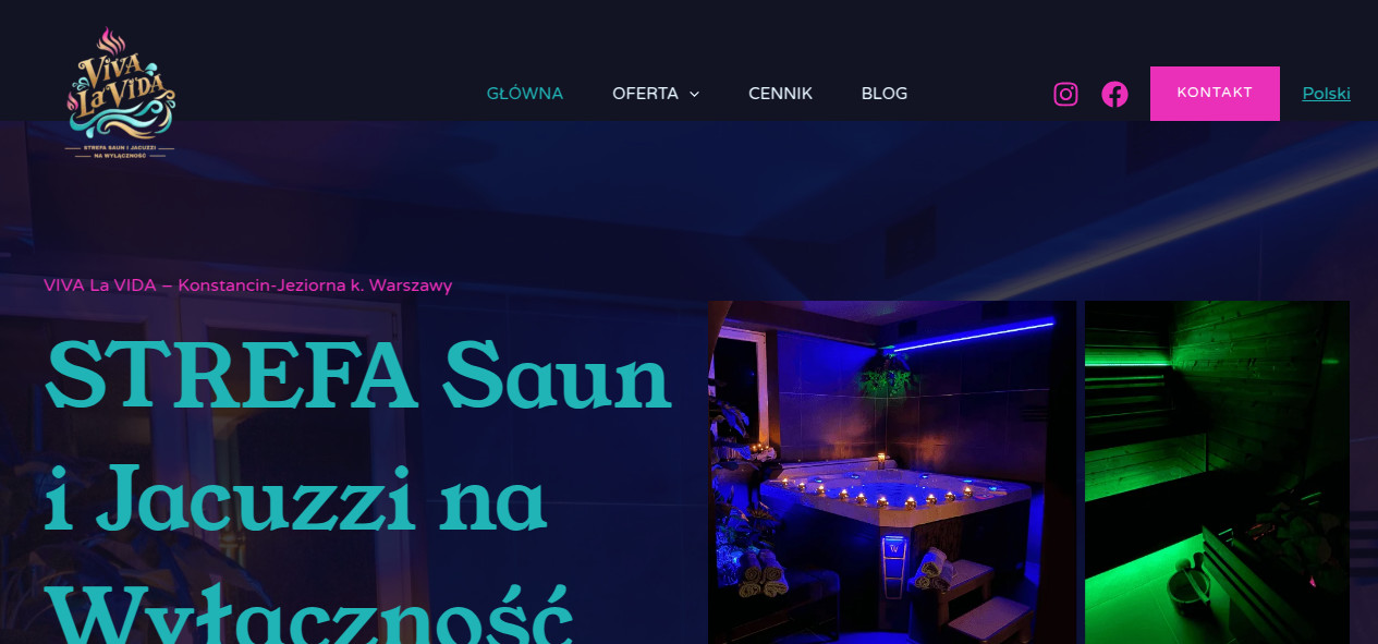 VIVA La VIDA – strefa saun i jacuzzi na wyłączność